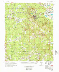 Download a high-resolution, GPS-compatible USGS topo map for Star City, AR (1978 edition)