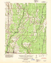 1940 Map of Woodruff County, AR, 1947 Print