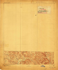 preview thumbnail of historical topo map of Pope County, AR in 1889