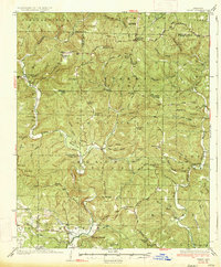 preview thumbnail of historical topo map of Pope County, AR in 1934