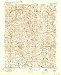 Download a high-resolution, GPS-compatible USGS topo map for Treat, AR (1949 edition)