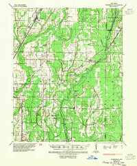 1935 Map of Amagon, AR, 1954 Print
