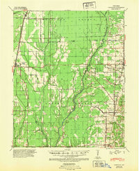 1939 Map of Vanndale, AR, 1948 Print