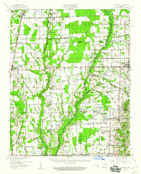 1958 Map of Vanndale, AR, 1960 Print