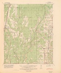 1939 Map of Vanndale, AR, 1941 Print