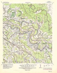 1935 Map of Arkansas County, AR, 1938 Print
