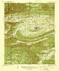 Download a high-resolution, GPS-compatible USGS topo map for Waldron, AR (1941 edition)