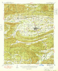 Download a high-resolution, GPS-compatible USGS topo map for Waldron, AR (1949 edition)