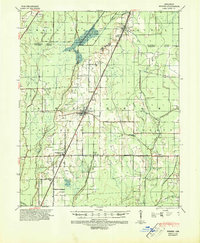 1939 Map of Weiner, 1946 Print