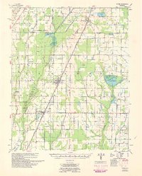 1960 Map of Weiner, AR
