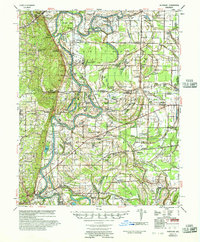 Download a high-resolution, GPS-compatible USGS topo map for Whitmore, AR (1957 edition)