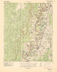 1935 Map of Ashley County, AR, 1936 Print