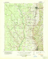 1939 Map of Wynne, 1943 Print