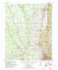 1958 Map of Wynne, AR, 1975 Print