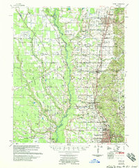 1958 Map of Wynne, AR