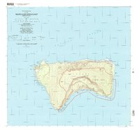 2001 Map of Manua Islands East, 2004 Print