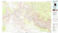preview thumbnail of historical topo map of Coconino County, AZ in 1984
