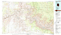 preview thumbnail of historical topo map of Coconino County, AZ in 1984