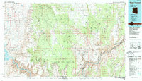 preview thumbnail of historical topo map of Mohave County, AZ in 1986