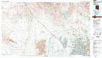 preview thumbnail of historical topo map of Maricopa County, AZ in 1988
