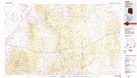 Download a high-resolution, GPS-compatible USGS topo map for Valentine, AZ (1984 edition)