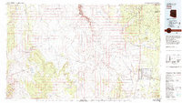 Download a high-resolution, GPS-compatible USGS topo map for Valle, AZ (1983 edition)