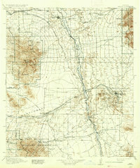 1915 Map of Benson, 1937 Print