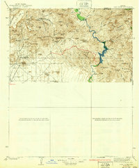 1939 Map of Cave Creek, AZ