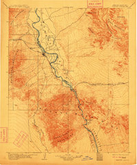 1904 Map of Needles, CA, 1911 Print