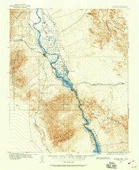 1903 Map of Needles, CA, 1960 Print