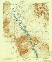 1904 Map of Needles, CA, 1943 Print