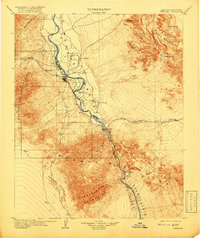 1904 Map of Needles, CA, 1919 Print
