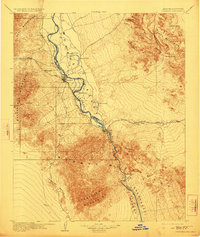 1904 Map of Needles, CA, 1923 Print