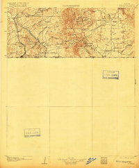 1905 Map of Nogales, 1916 Print