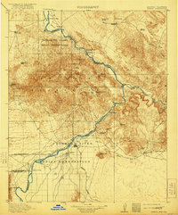 1911 Map of Parker, 1921 Print