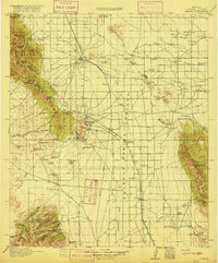 preview thumbnail of historical topo map of Cochise County, AZ in 1916