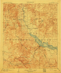 Download a high-resolution, GPS-compatible USGS topo map for Roosevelt, AZ (1912 edition)