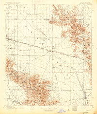 1917 Map of San Simon, 1931 Print