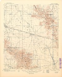 1917 Map of San Simon, 1948 Print