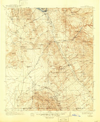 historical topo map of Winkelman, AZ in 1913