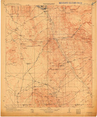 preview thumbnail of historical topo map of Winkelman, AZ in 1913