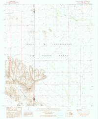 Download a high-resolution, GPS-compatible USGS topo map for Aguila Mountains NE, AZ (1990 edition)