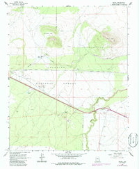 preview thumbnail of historical topo map of Coconino County, AZ in 1968