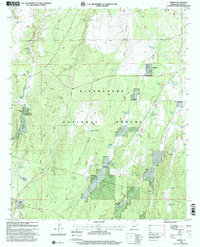 preview thumbnail of historical topo map of Navajo County, AZ in 1998
