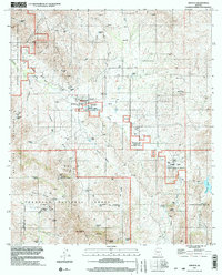 preview thumbnail of historical topo map of Arivaca, AZ in 1996