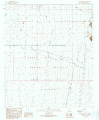 historical topo map of Pima County, AZ in 1990