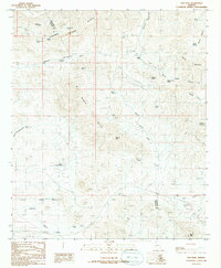 preview thumbnail of historical topo map of Graham County, AZ in 1986