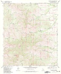 Download a high-resolution, GPS-compatible USGS topo map for Baboquivari Peak, AZ (1983 edition)