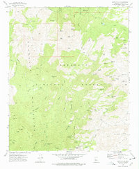 preview thumbnail of historical topo map of Yavapai County, AZ in 1974