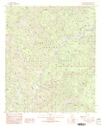 preview thumbnail of historical topo map of Greenlee County, AZ in 1991